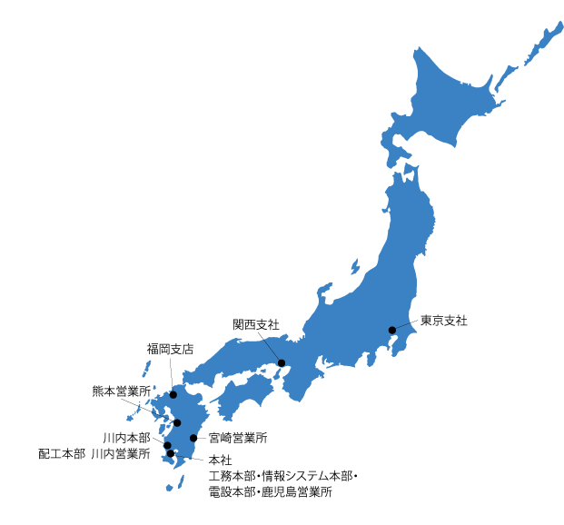 支店・営業所地図