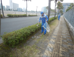 作業現場周辺清掃活動