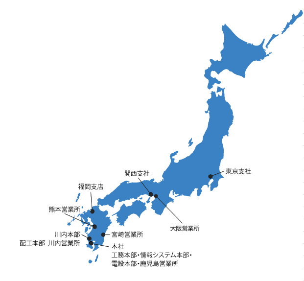 支店・営業所地図